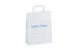 Sac papier poignées plates 26x35SF12 blanc imprimé recto