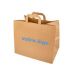 Sac papier poignées plates 32x27SF21 brun imprimé