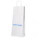 Sac papier poignées torsadées 15x39SF8 blanc imprimé recto