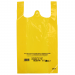 Sac bretelles PEBD 50µ jaune 300+70x540 mm