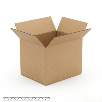 Caisse américaine simple cannelure