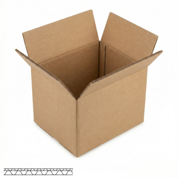 Caisse américaine double cannelure