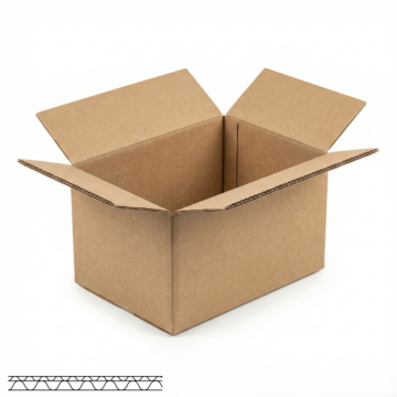 Caisse américaine double cannelure