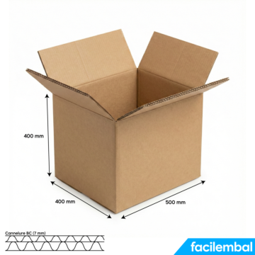 Carton Double Cannelure 500x400x400 mm