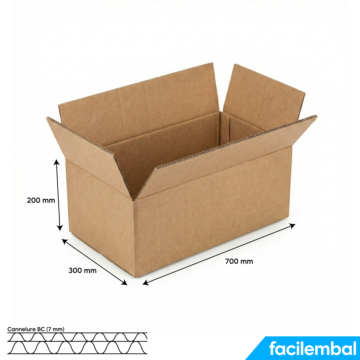 Carton Double Cannelure 700x300X200 mm