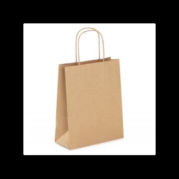 Sac papier kraft poignées torsadées