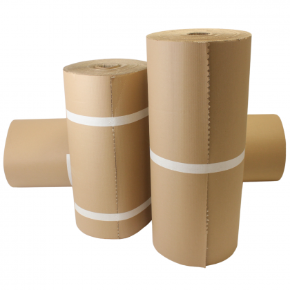 Carton ondulé en rouleaux