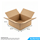 Carton Simple Cannelure 330x330x100 mm