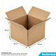 Carton Simple Cannelure 350x350x200 mm