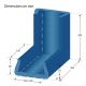 Coin mousse PE U120 bleu 200x200 mm EXTENSIBLE à 160 mm par 4