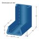 Coin mousse PE U120 bleu 200x200 mm EXTENSIBLE à 160 mm par 40