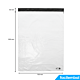 Enveloppe pochette plastique 700x900+50 mm (80μ) opaque