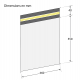 Pochette plastique 450x550+50 mm 