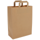 Sac papier poignées plates 22x28SF10 brun par 1