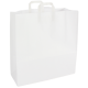 Sac papier poignées plates 22x28SF10 blanc