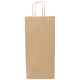 Sac papier poignées torsadées 15x39SF8 brun