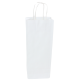 Sac kraft blanc poignée torsadée 15+8x39 cm 1 bouteille