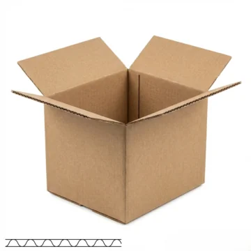 Caisses américaines simple cannelure de moins de 30 cm de long