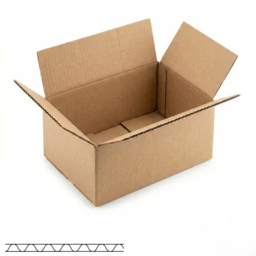 Caisses américaines simple cannelure de 30 à 40 cm de long