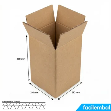 Carton Double Cannelure 210x210x350 mm