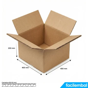 Carton Double Cannelure 400x400x200 mm