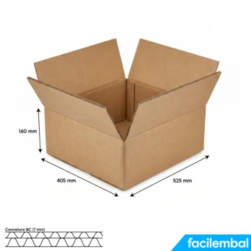 Carton Double Cannelure 525x405x160 mm
