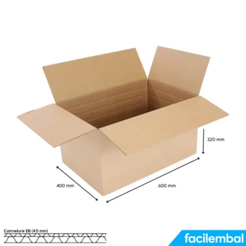 Carton Double Cannelure 600x400x320 mm
