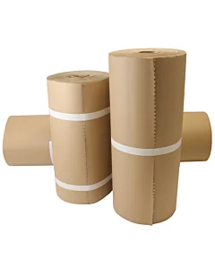 Carton ondulé en rouleaux