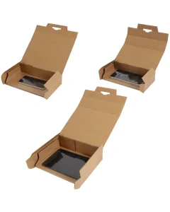Boite carton avec calage film integré