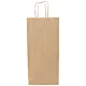 Sac papier poignées torsadées 15x39SF8 brun