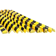 Mousse protection jaune et noire
