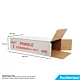 Carton Simple Cannelure 257x110x505 mm