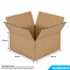 Carton Simple Cannelure 250x250x100mm