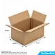 Carton Simple Cannelure 380x250x120 mm