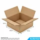 Carton Simple Cannelure 390x390x100 mm