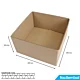 Demi Caisse double cannelure 390x390x200 mm