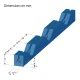 Profilé mousse PE U6-12 bleu 200 cm EDGE PAD