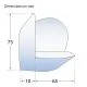 Coin d'angle mousse PE blanc 10 mm 75x75 mm par 8