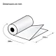 Film dossé retractable PVC 30µ laize 350/700 mm x390 ml