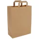 Sac papier poignées plates 22x28SF10 brun par 1