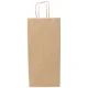 Sac papier poignées torsadées 15x39SF8 brun