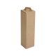 Boîte 1 bouteille cannelure brun naturel