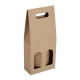 Valisette Carton 2 bouteilles brun naturel