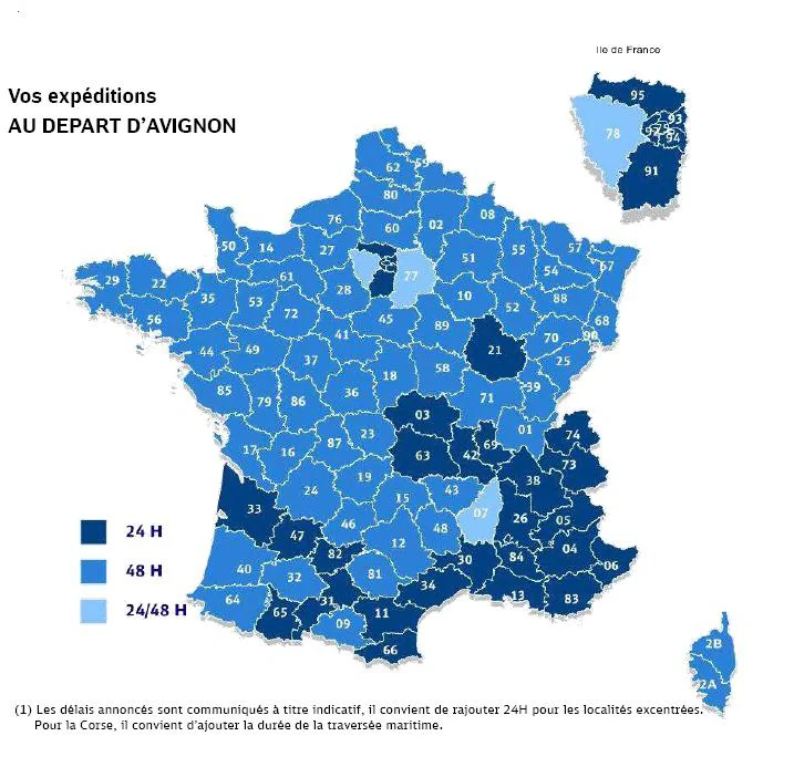 D&eacute;lai de livraison France