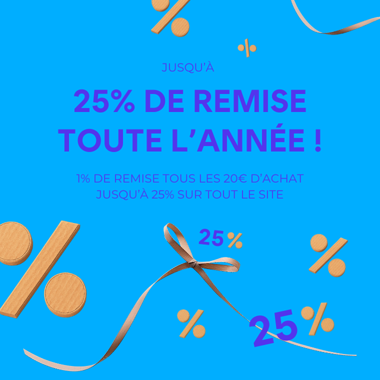 25% de remise
